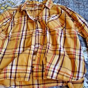 FINAL PRICE Yellow plaid flannel button down